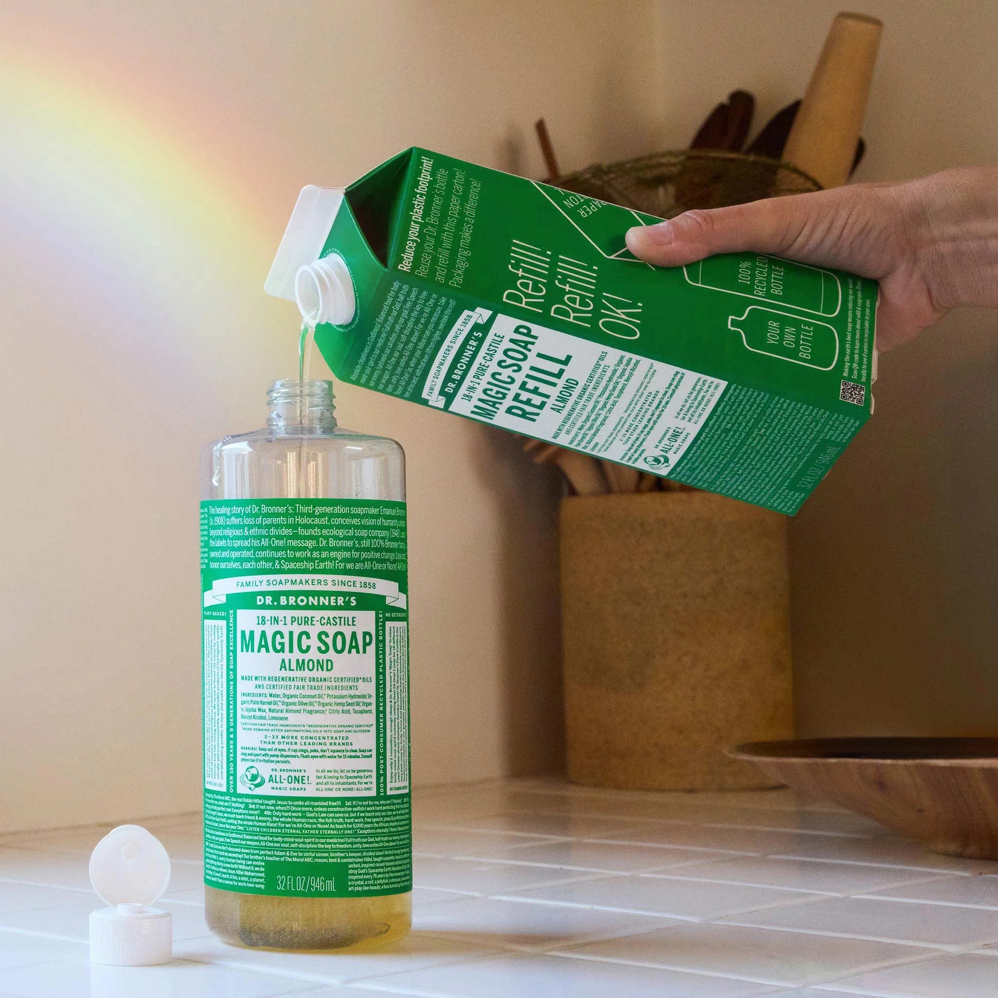 Almond - Pure-Castile Magic Soap Refill